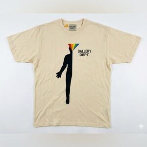 Gallery Dept. Prism Silhouette Tee Cream Large NWOT